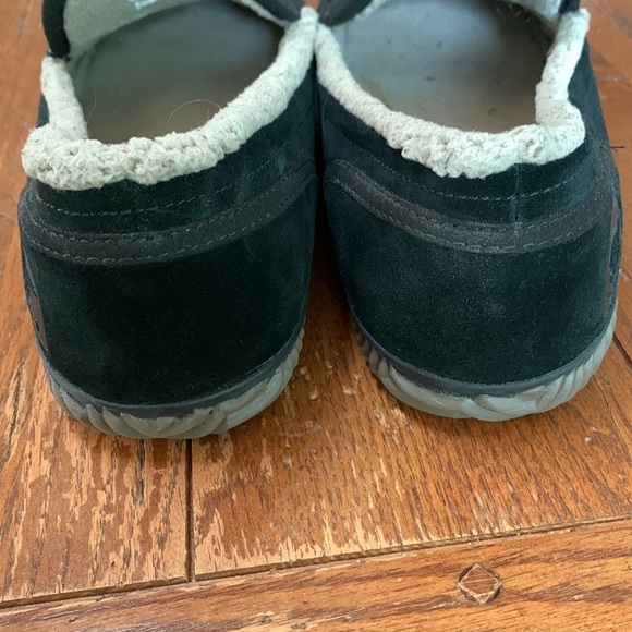 Sorel Men’s Dude Moc Slipper Black Wool and Suede Leather Combo Rubber Size 10 - Picture 9 of 10